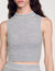 Top corto in maglia senza maniche
