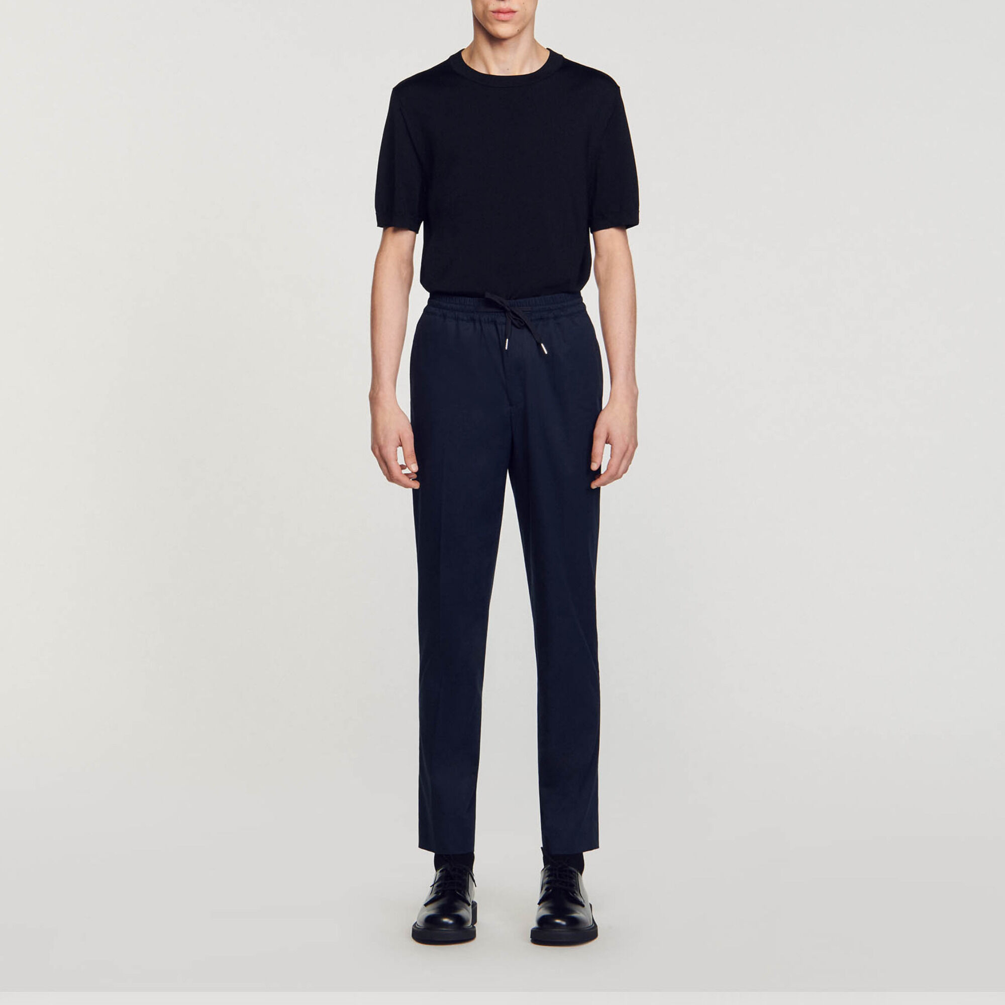 Pantaloni dritti elasticizzati
