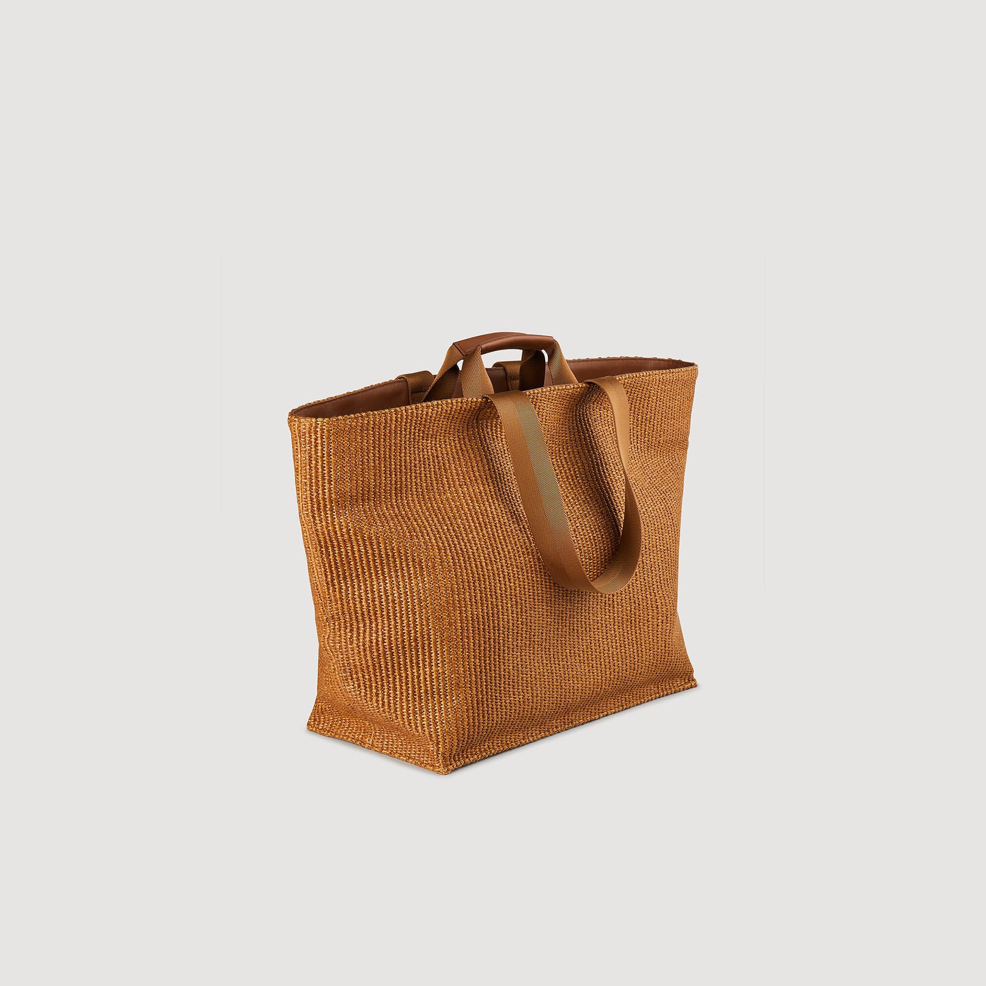 Tote bag grande in tela intrecciata