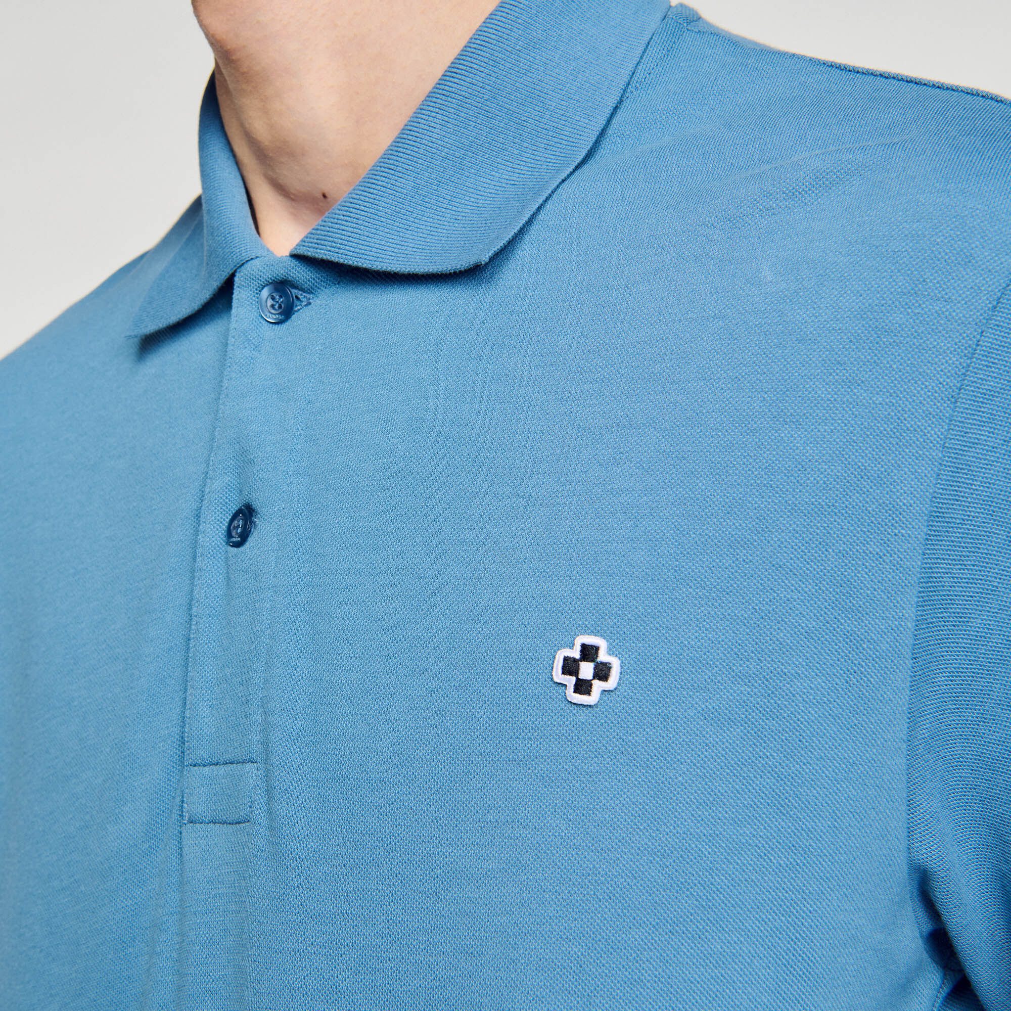 Polo con applicazione Square Cross