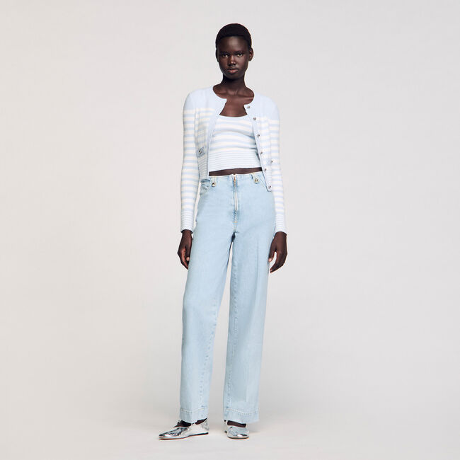 Jeans larghi délavé