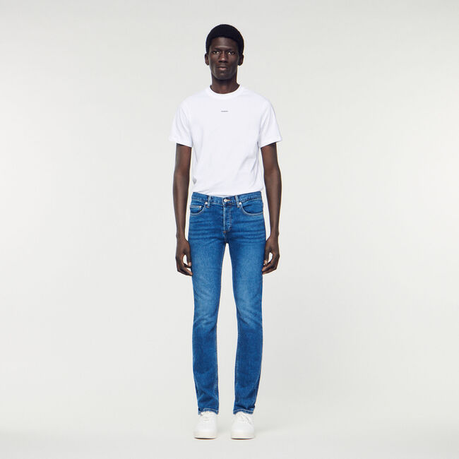 Jeans slim con lavaggio Waterless
