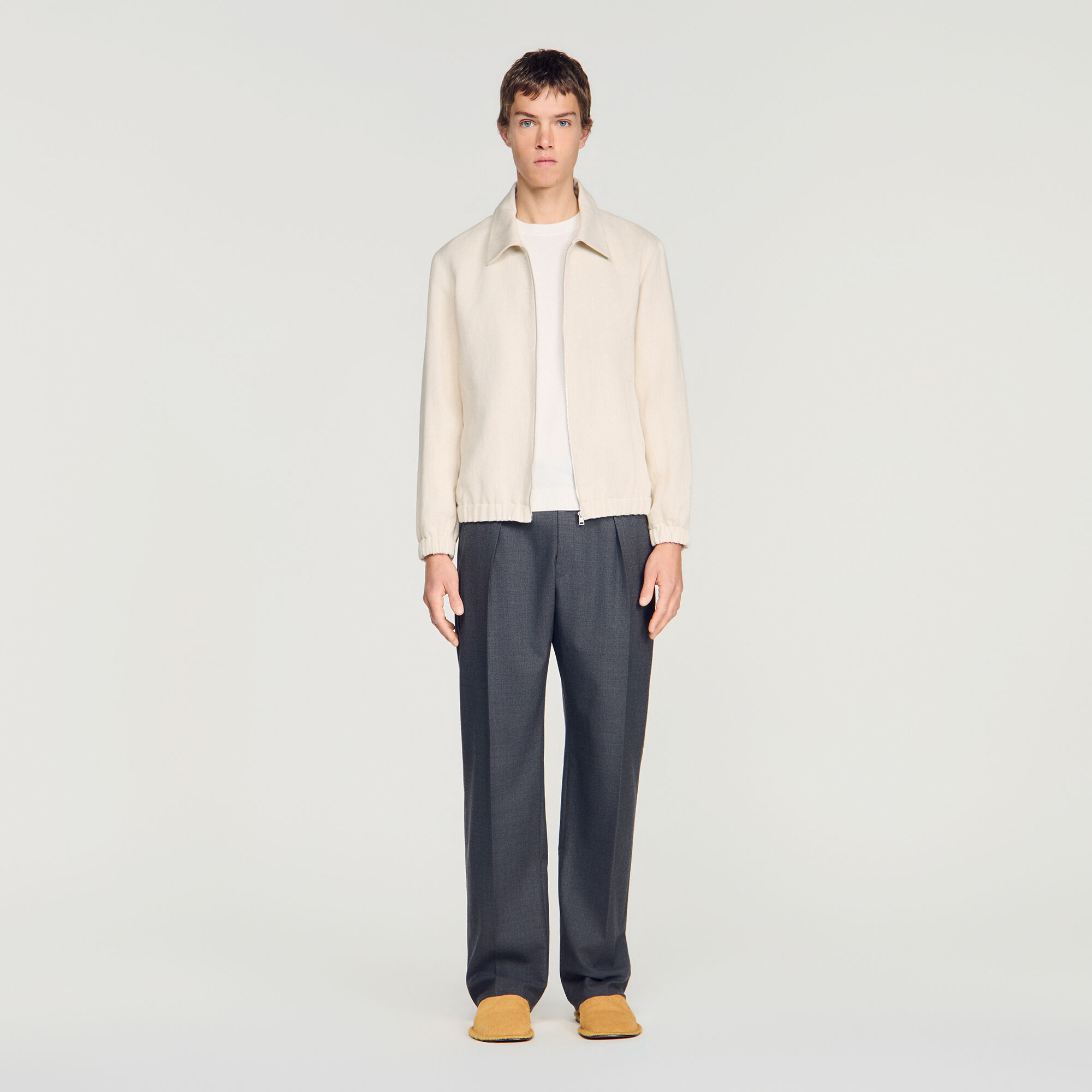 Giubbotto con zip in cotone