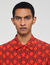 Camicia fluida con stampa a corde