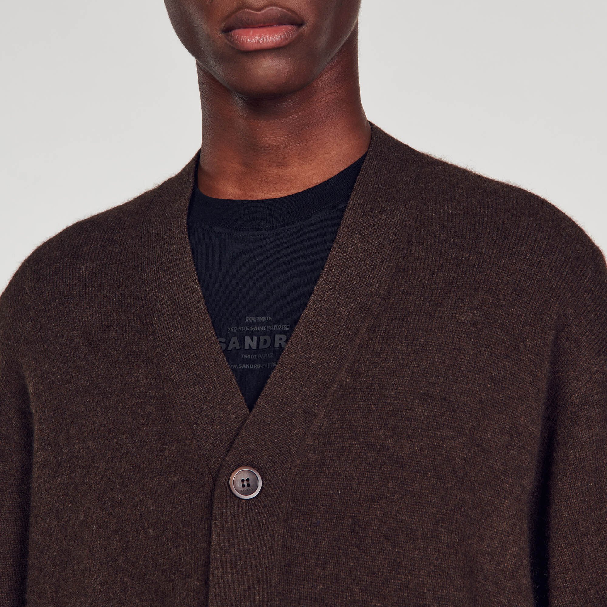 Cardigan in yak
