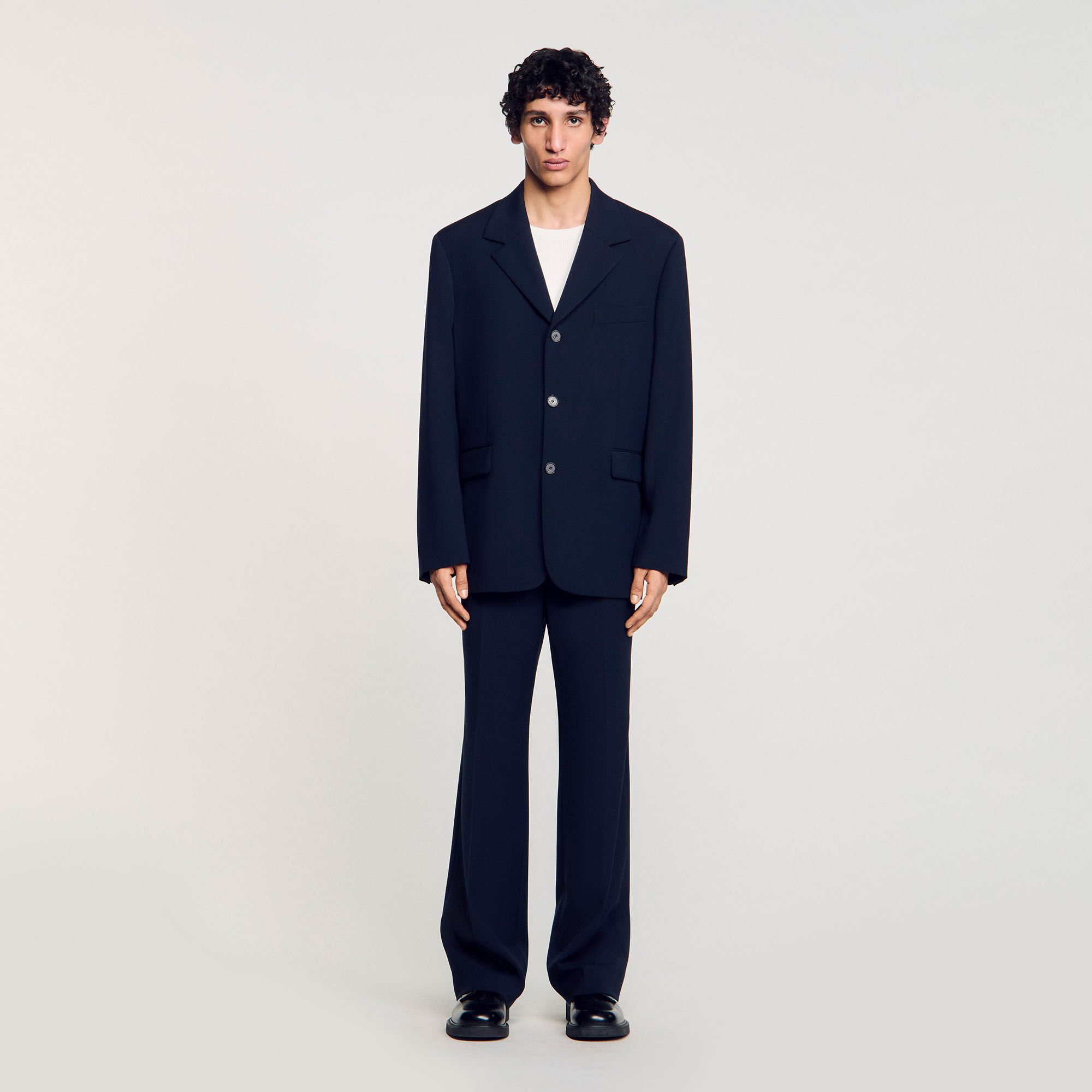Giacca da abito oversize in lana