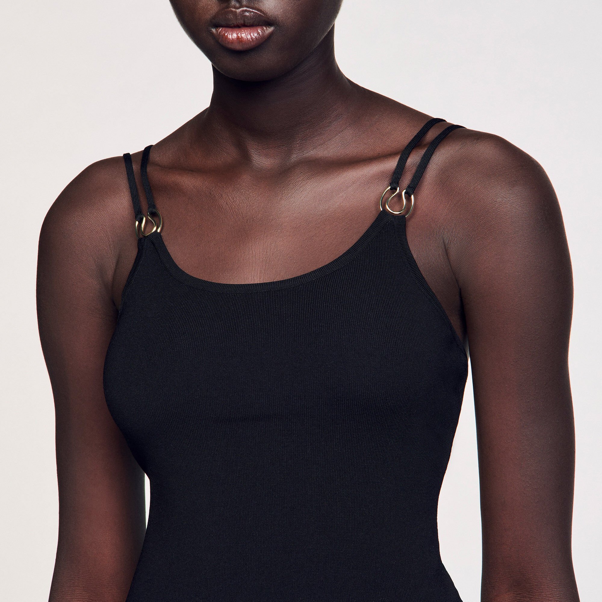 Body in maglia con dettaglio bijou