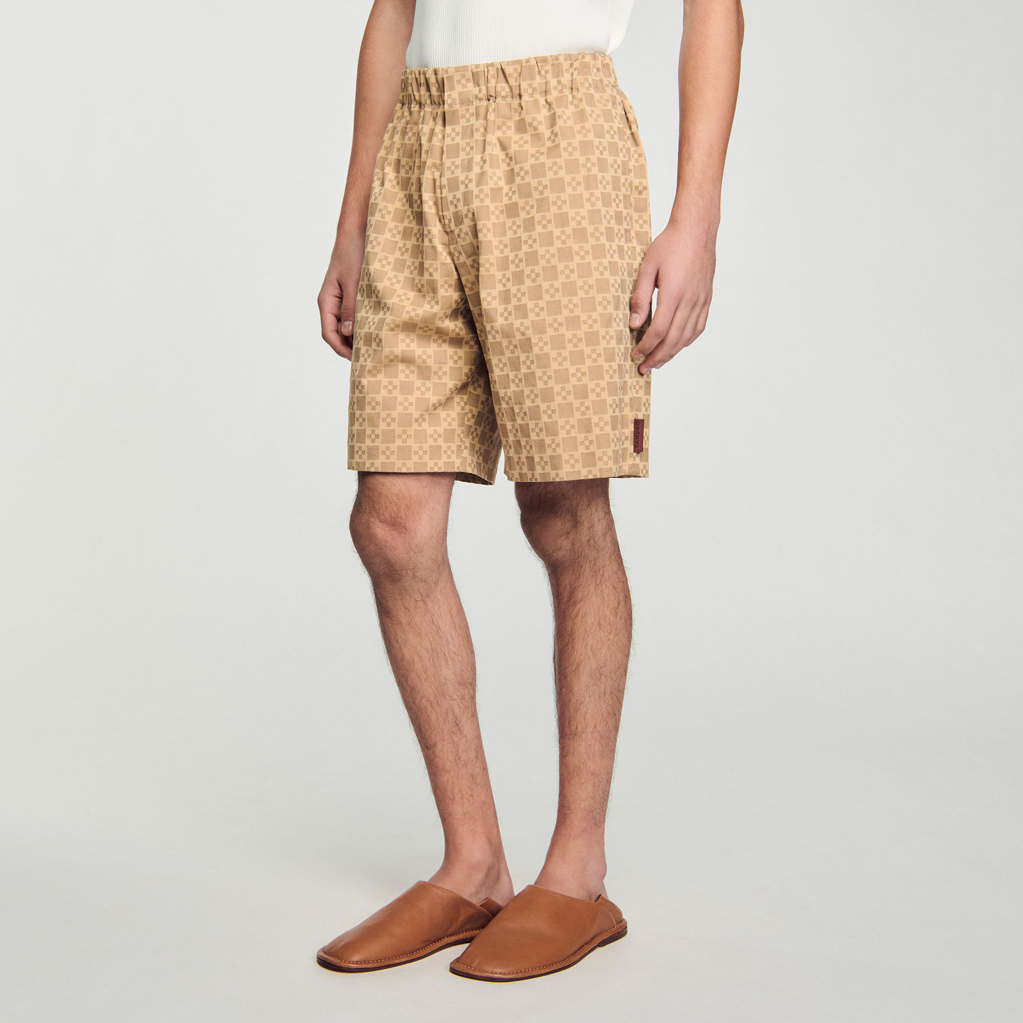 Shorts in jacquard Square Cross