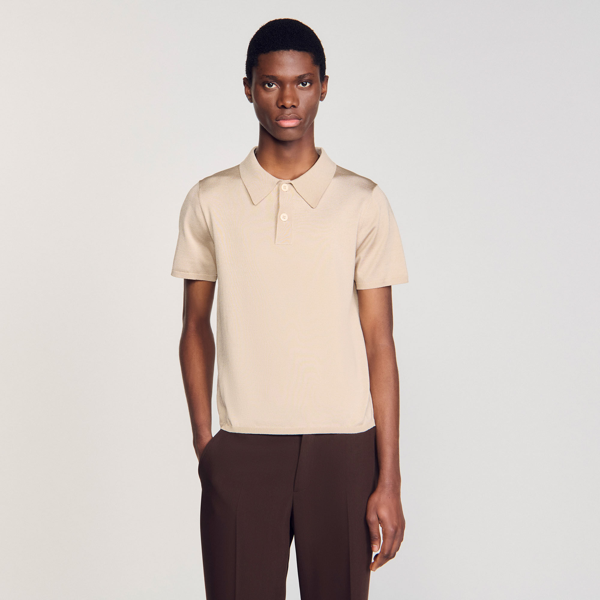 Polo in maglia a maniche corte