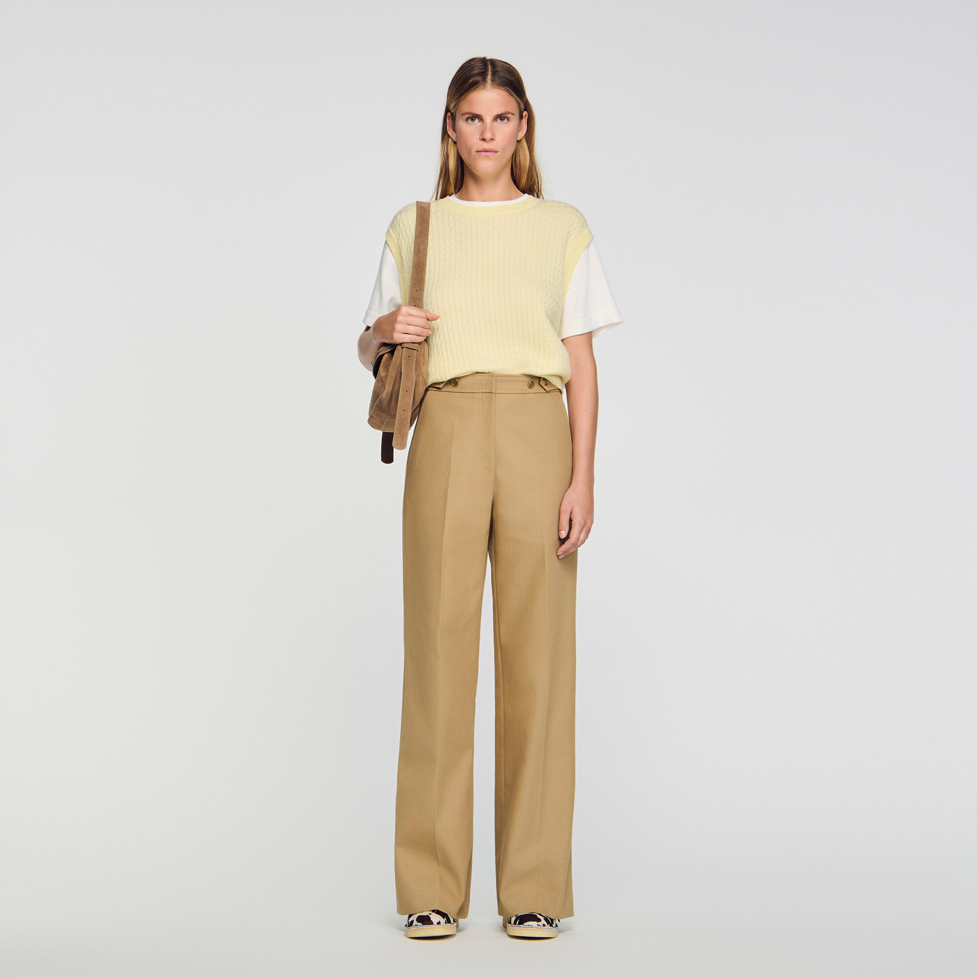 Pantaloni sartoriali in cotone