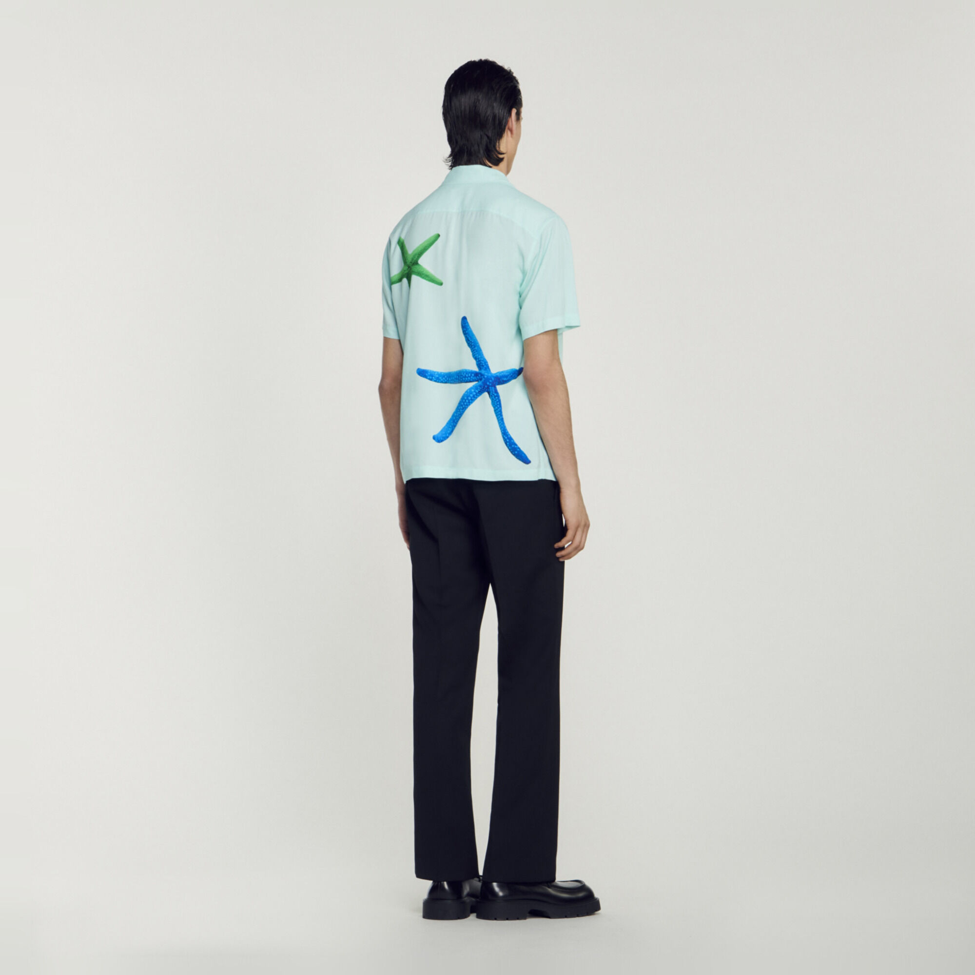 Camicia con stampa stelle marine