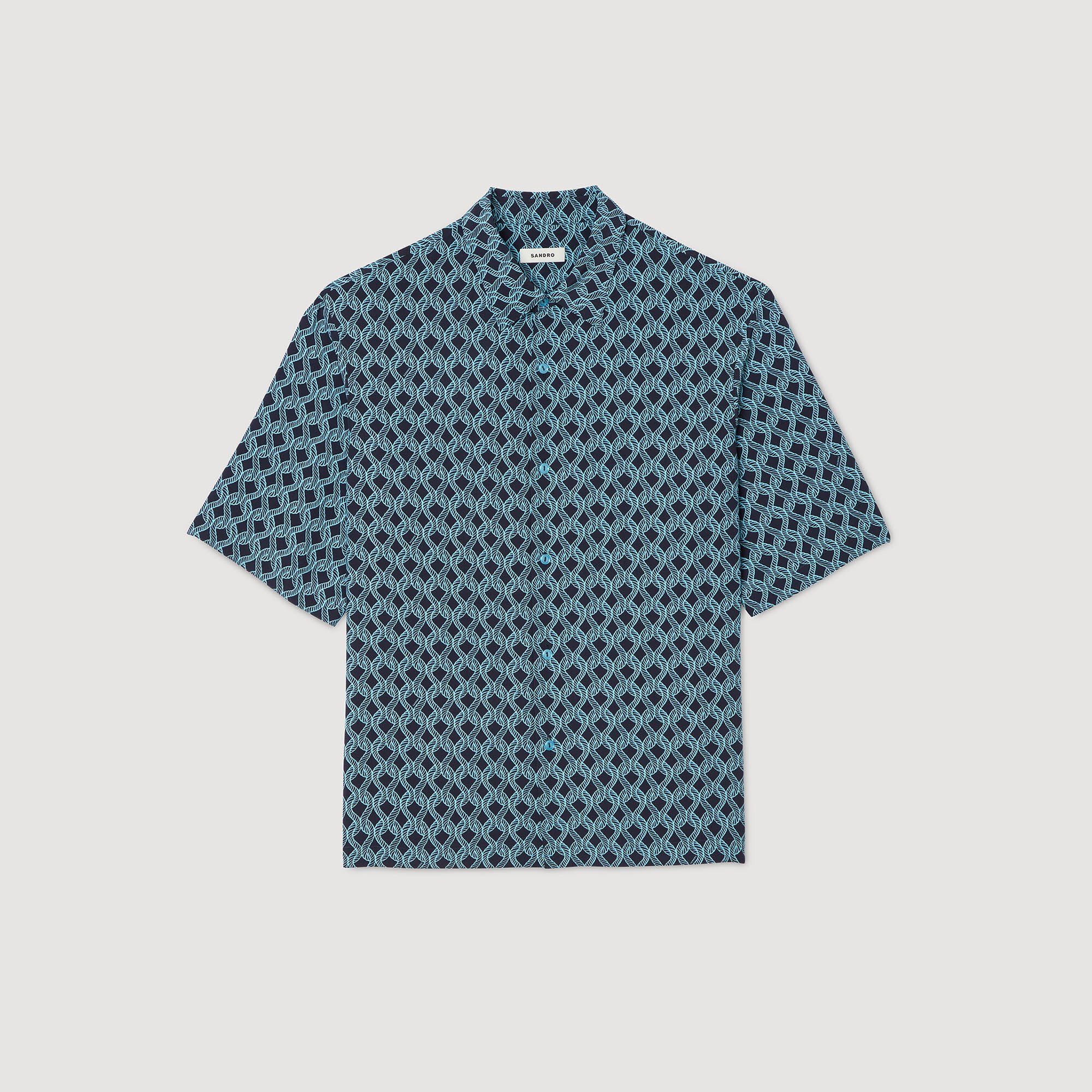 Camicia con stampa a corda