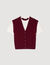 Maglione bicolor in lana e cashmere