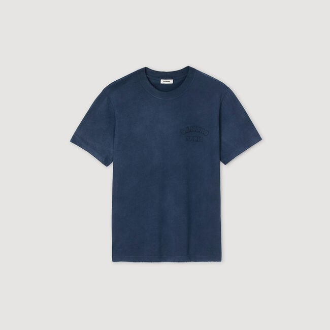 T-shirt con effetto usato