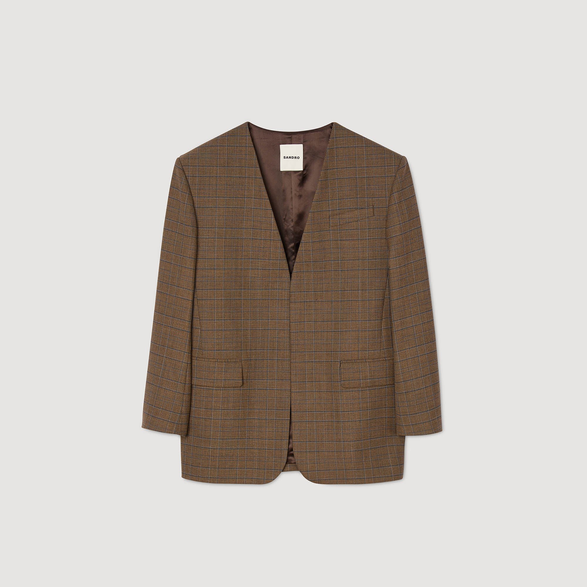 Giacca oversize a quadri