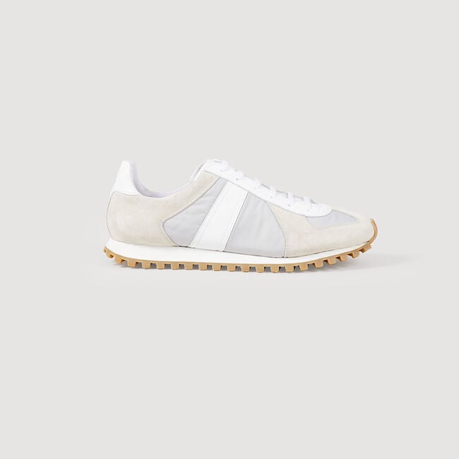 Sneaker da running in pelle
