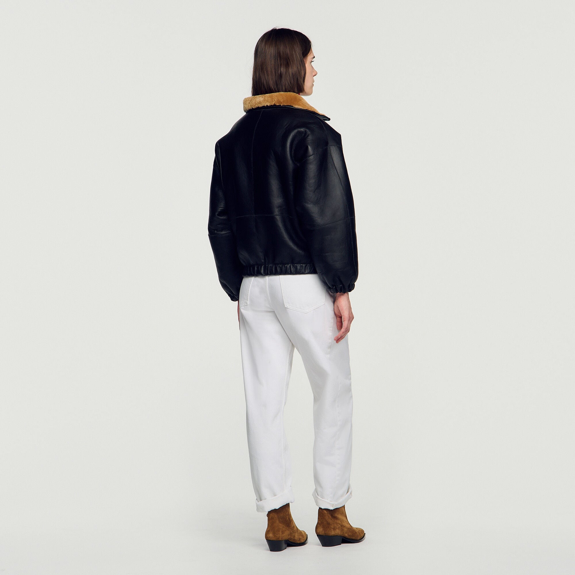 Giacca oversize in shearling - Donna | Sandro