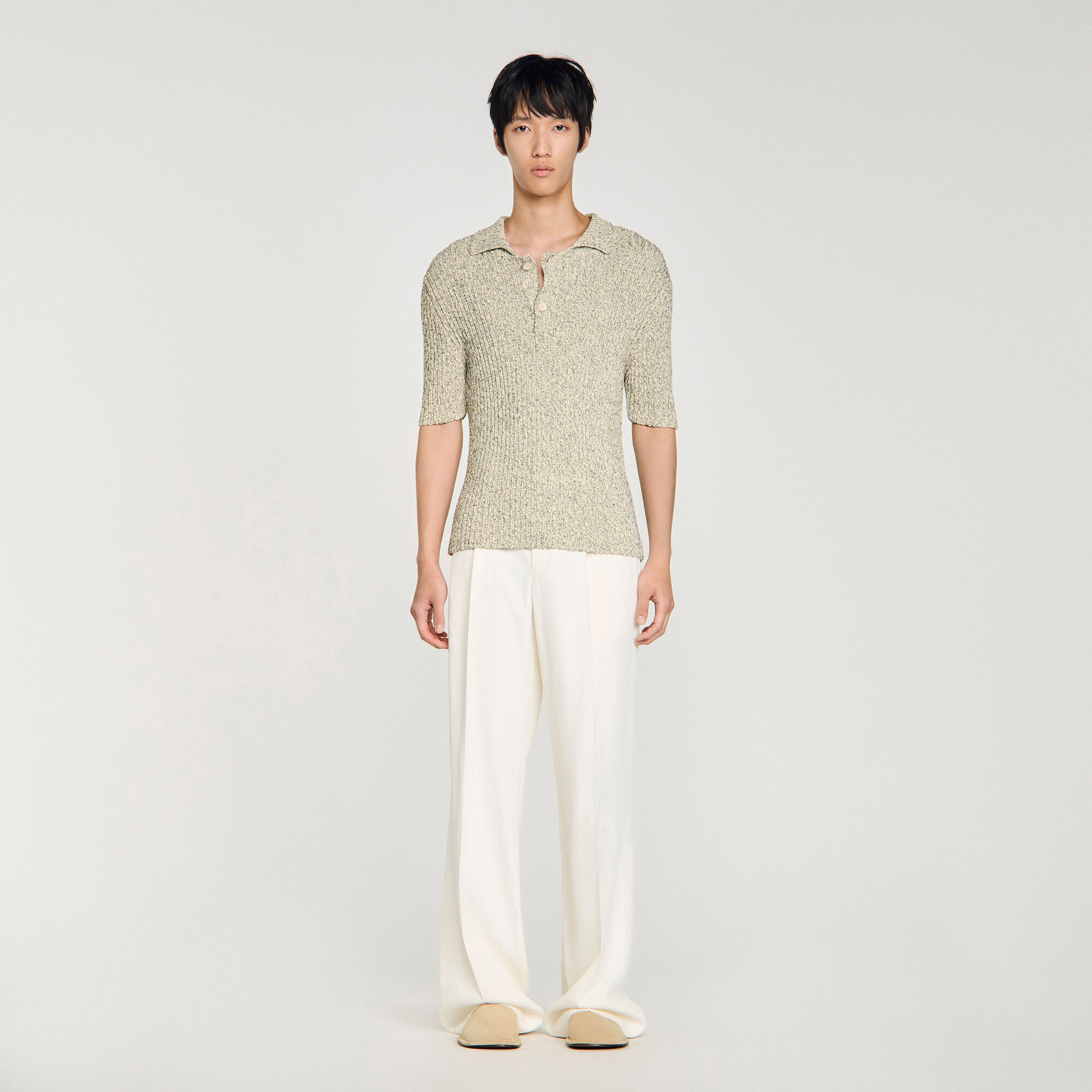 Polo in maglia di cotone chin&eacute;