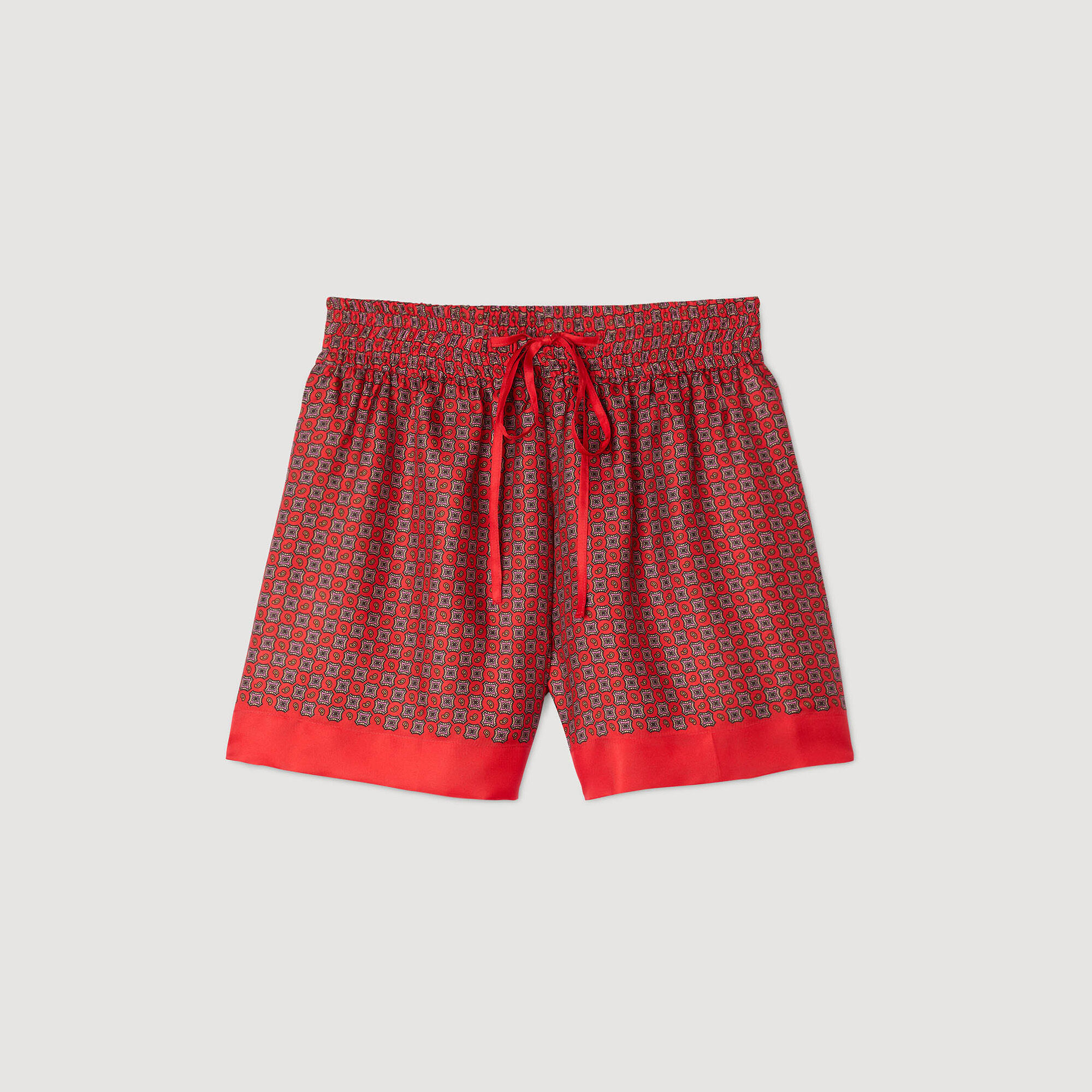 Shorts con stampa foulard