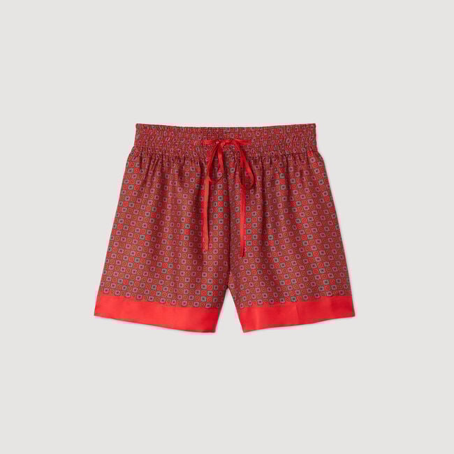 Shorts con stampa foulard