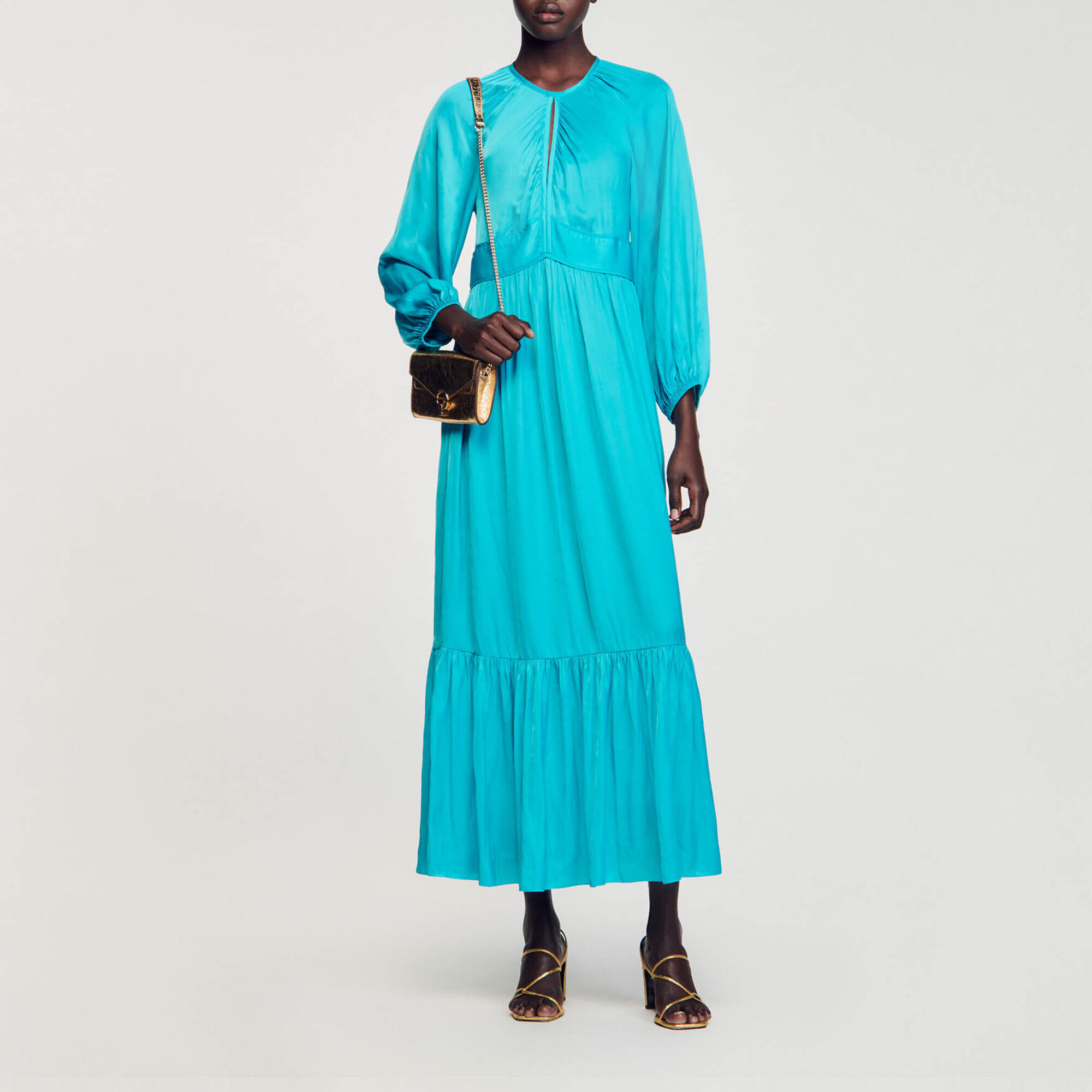 Abito lungo satinato