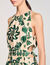 Abito lungo con stampa foliage