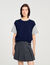 Maglione in maglia bimateriale