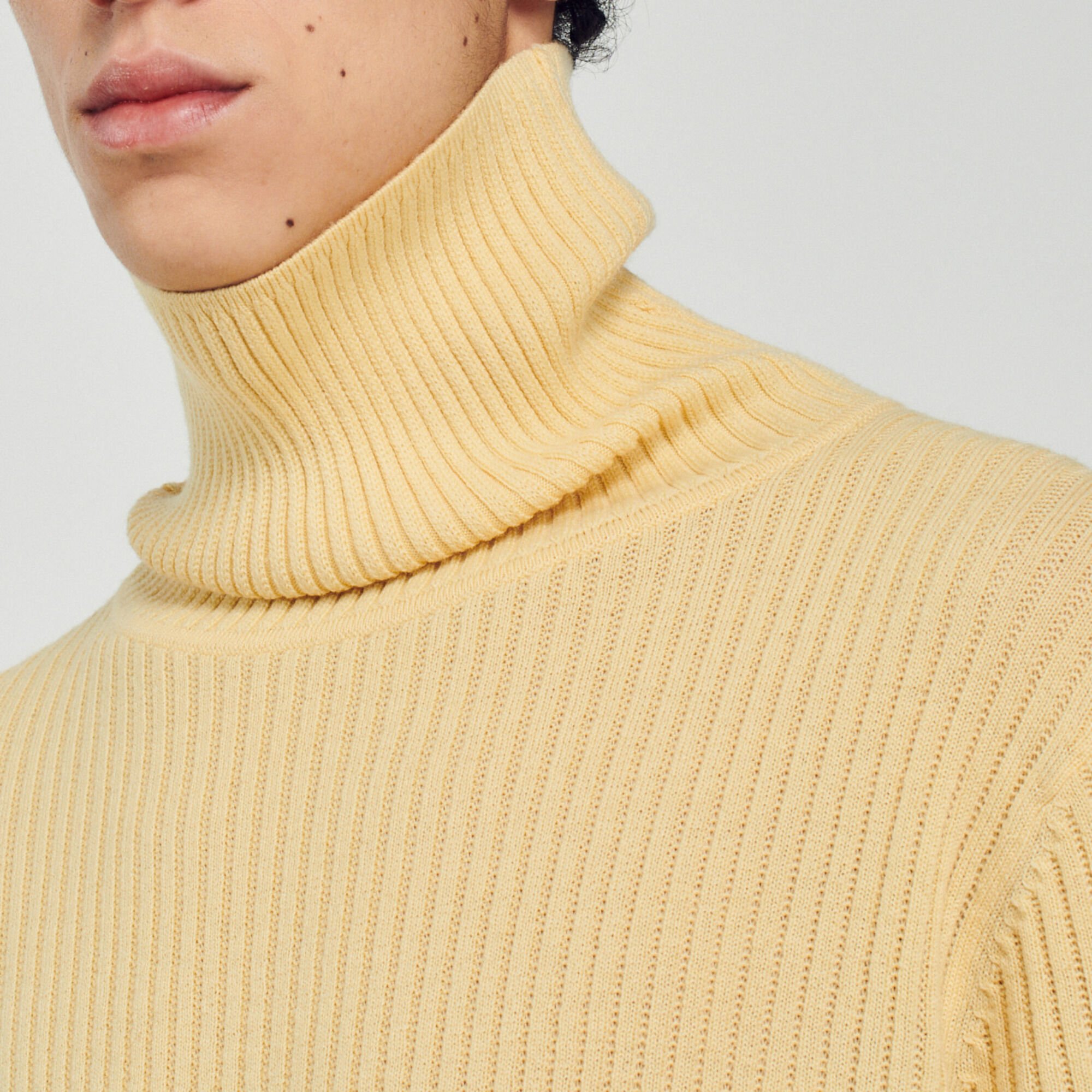 Pullover a collo alto