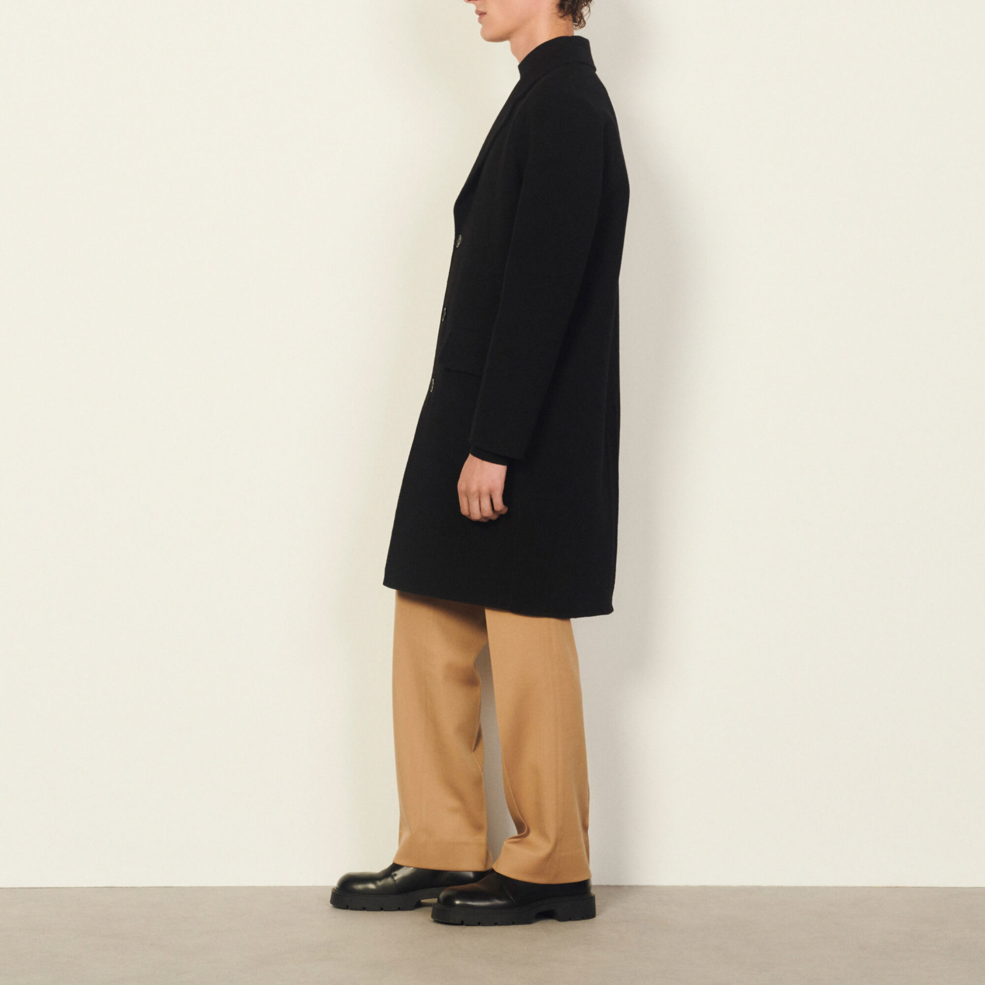 Cappotto in lana double face
