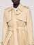 Trench plissettato con cintura