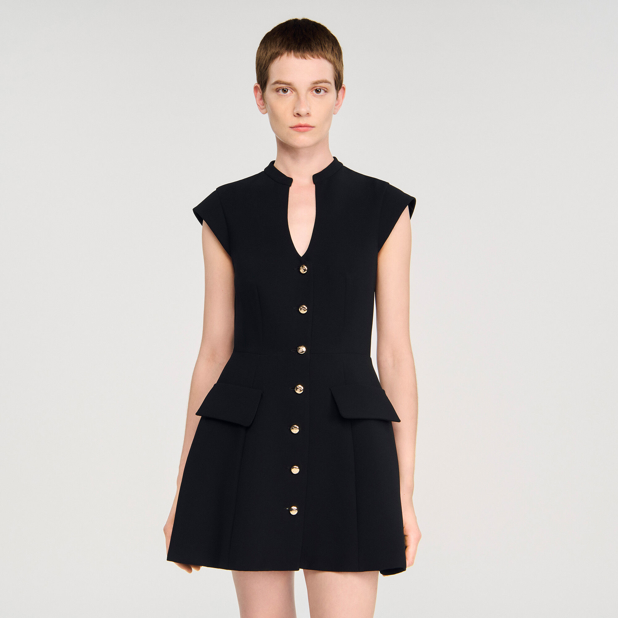 Abito corto in maglia