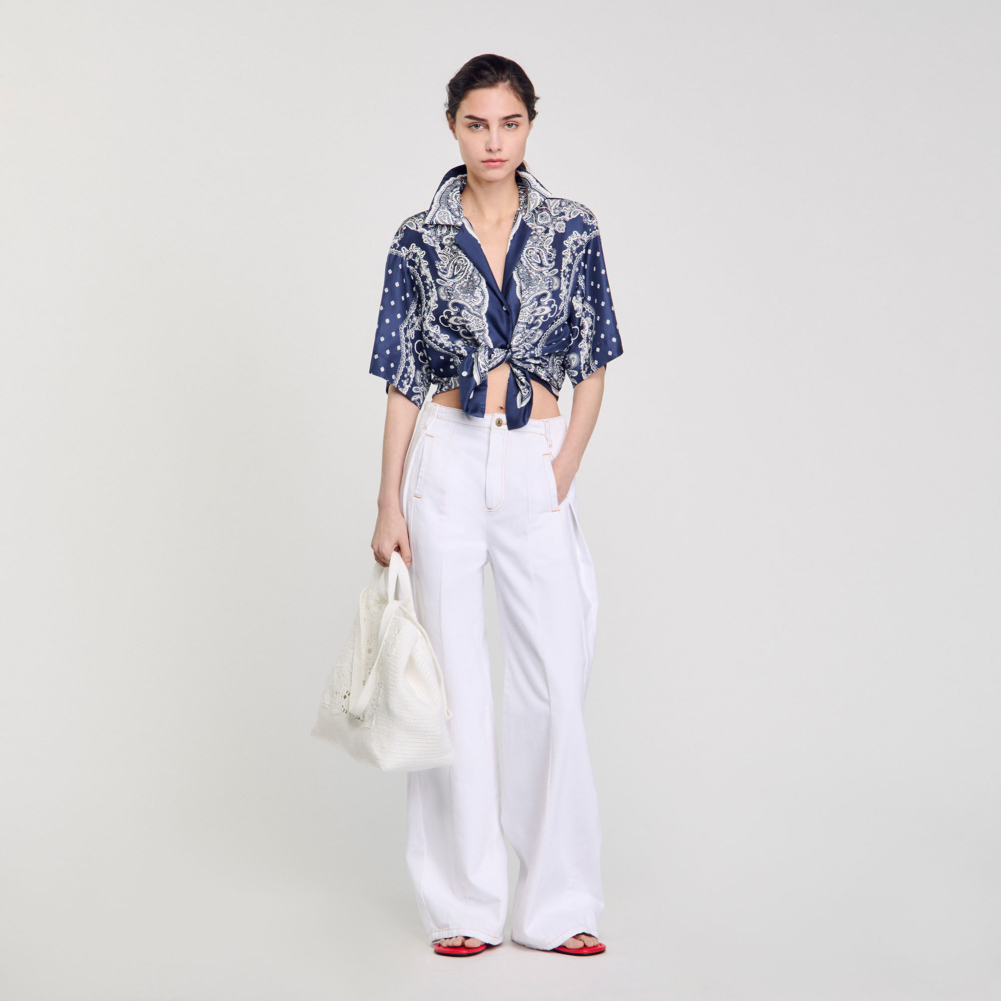 Camicia con stampa a bandana