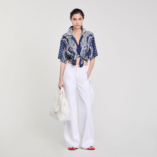 Camicia con stampa a bandana
