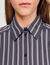 Camicia oversize a righe glitterata