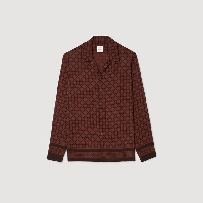 Camicia fluida con stampa