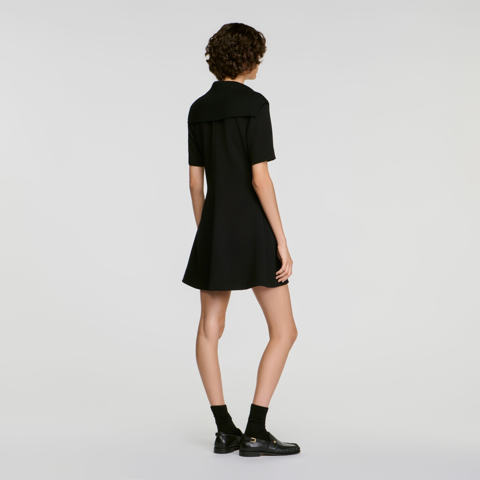 Abito corto con colletto marinaro - Donna | Sandro