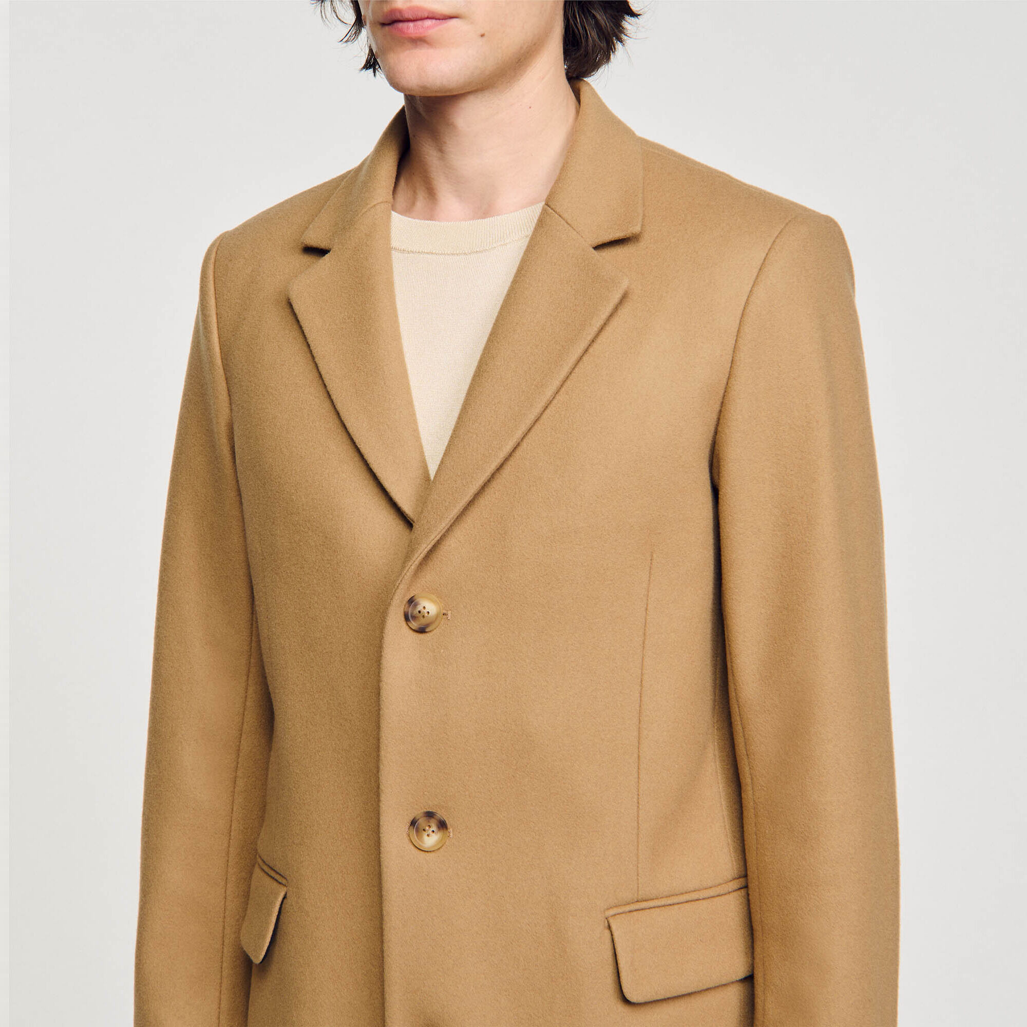 Cappotto in panno di lana - Uomo | Sandro
