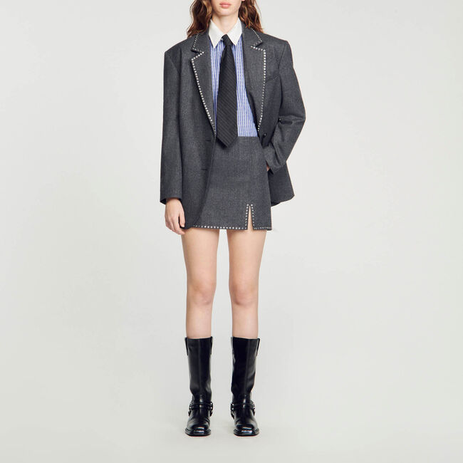 Minigonna con spacco