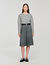 Cardigan con cuciture a contrasto