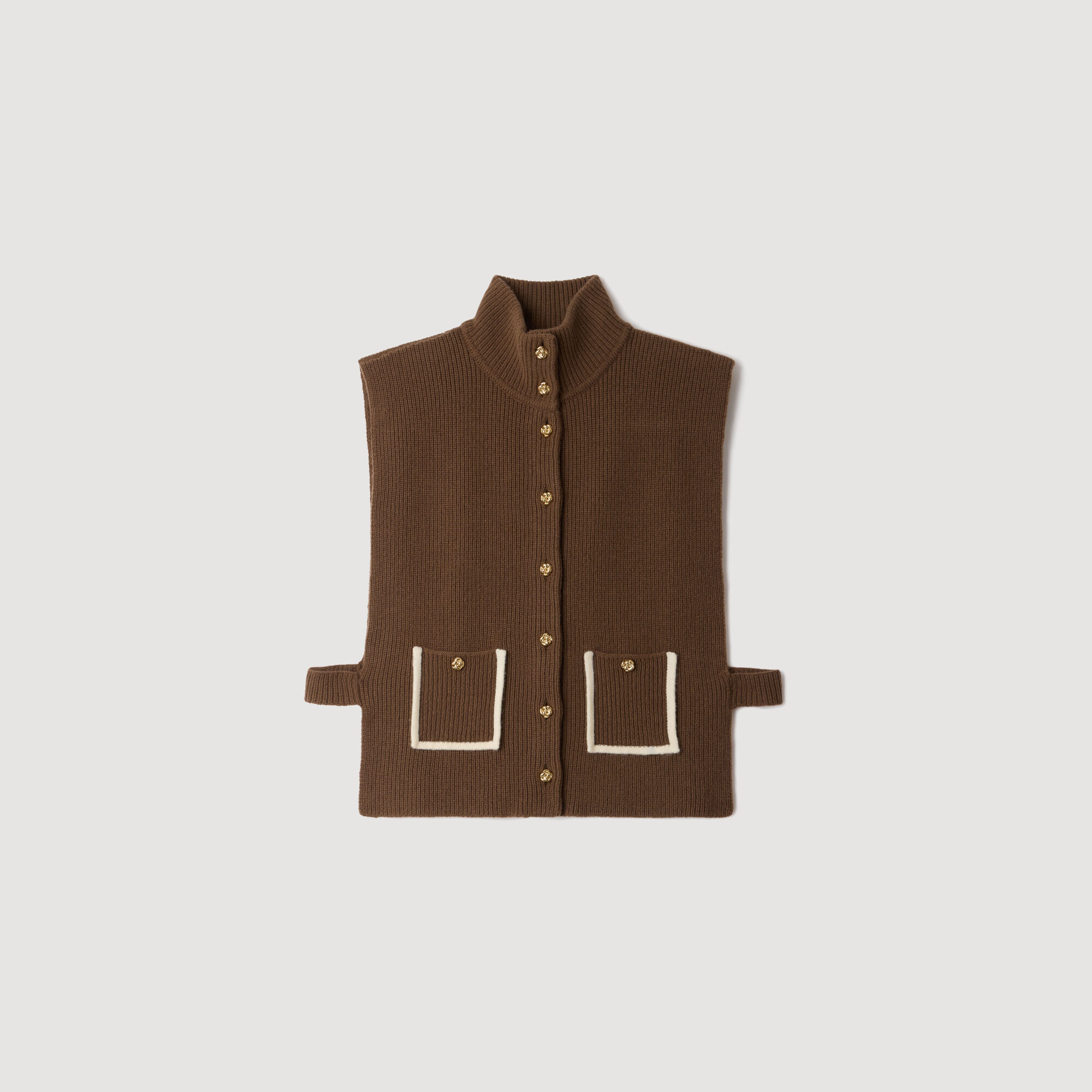 Colletto alto in lana e cashmere - Donna | Sandro