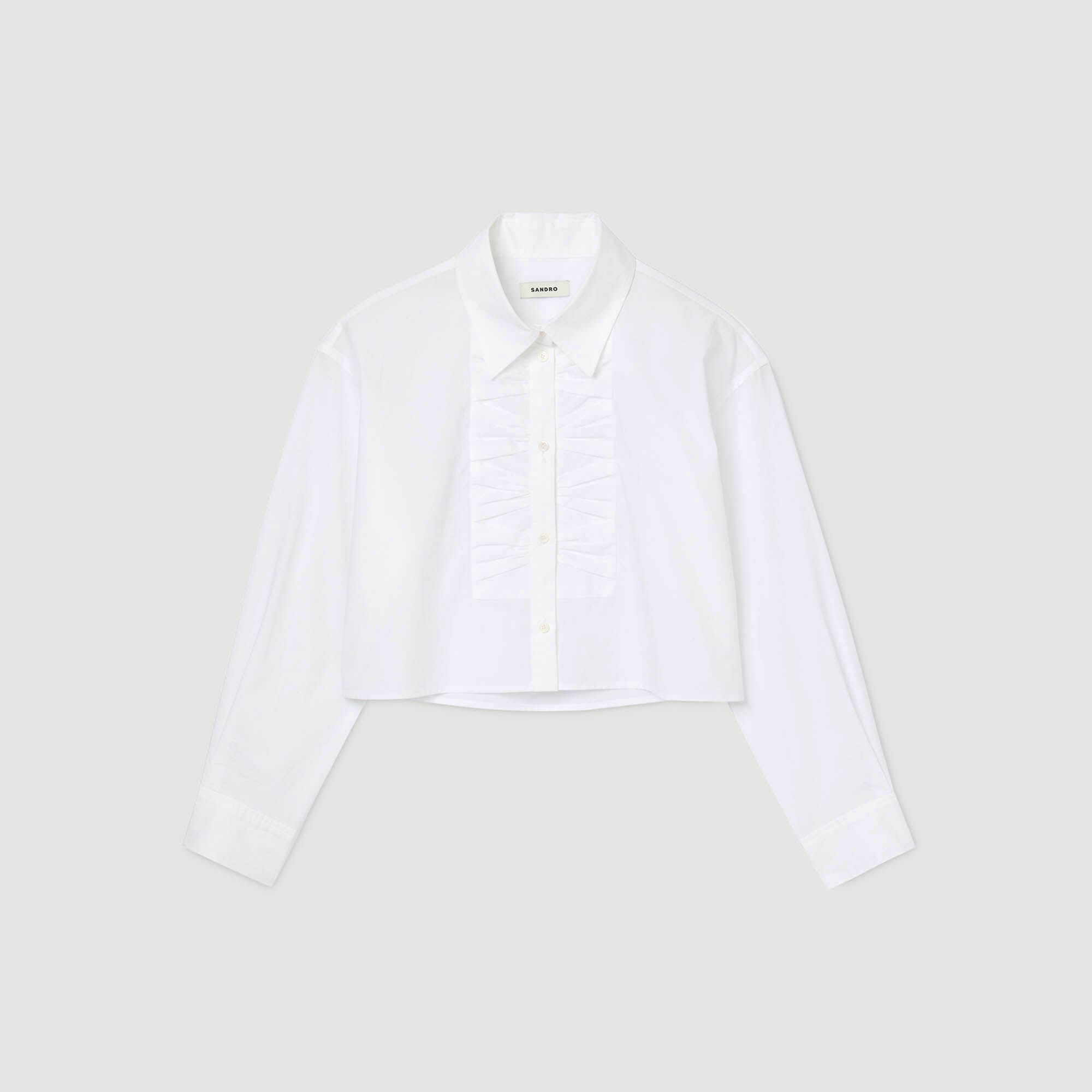 Camicia corta con dettagli nodo