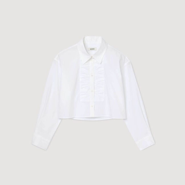 Camicia corta con dettagli nodo