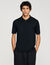 Polo in maglia con colletto con zip