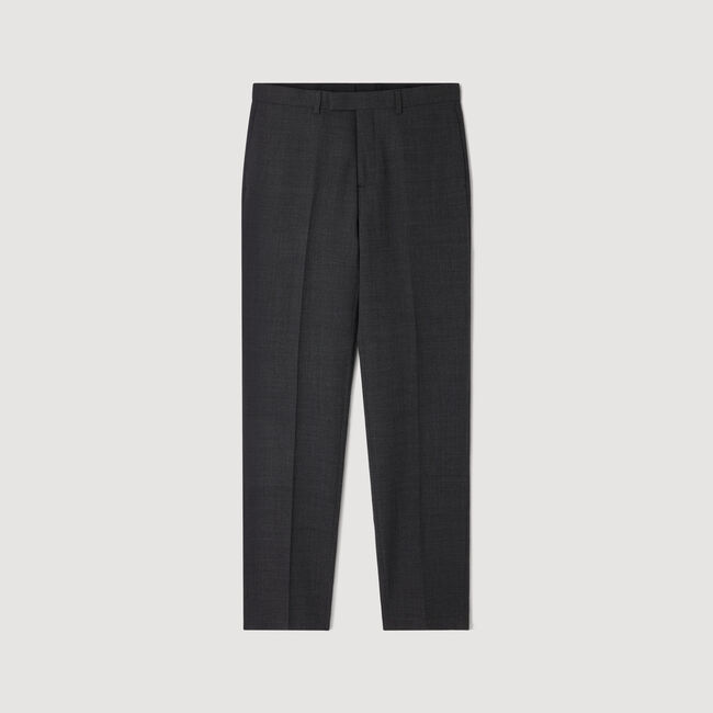 Pantaloni da completo in lana - Uomo | Sandro