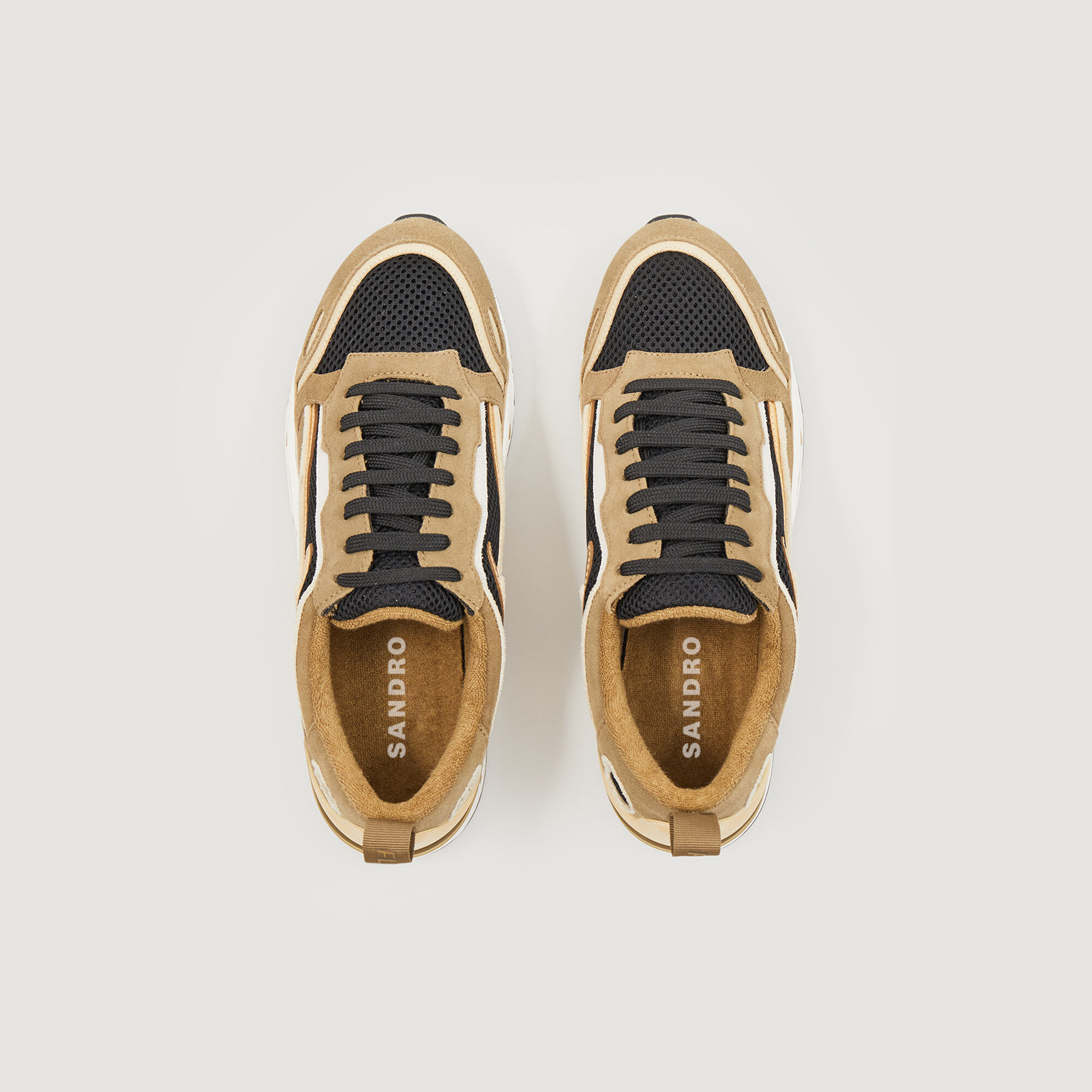 Basket Flame SFACH00617 Kaki Toutes les Chaussures Sandro Paris