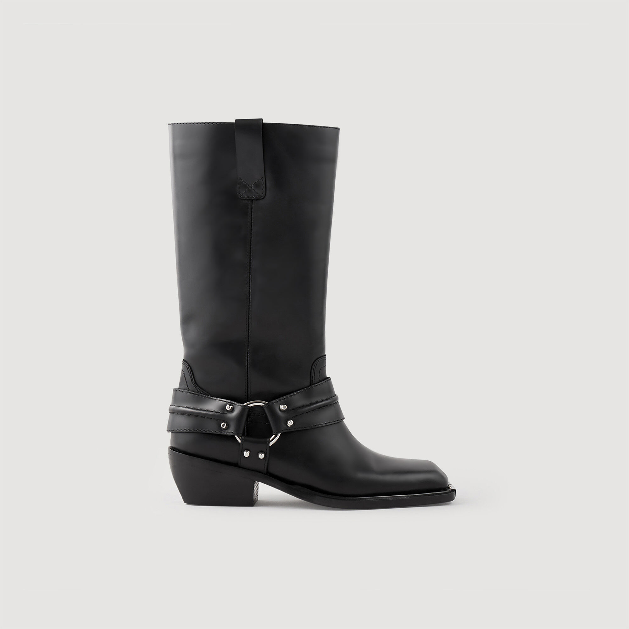 Stivali biker in pelle SFACH01002 Tutte le Scarpe Sandro Paris
