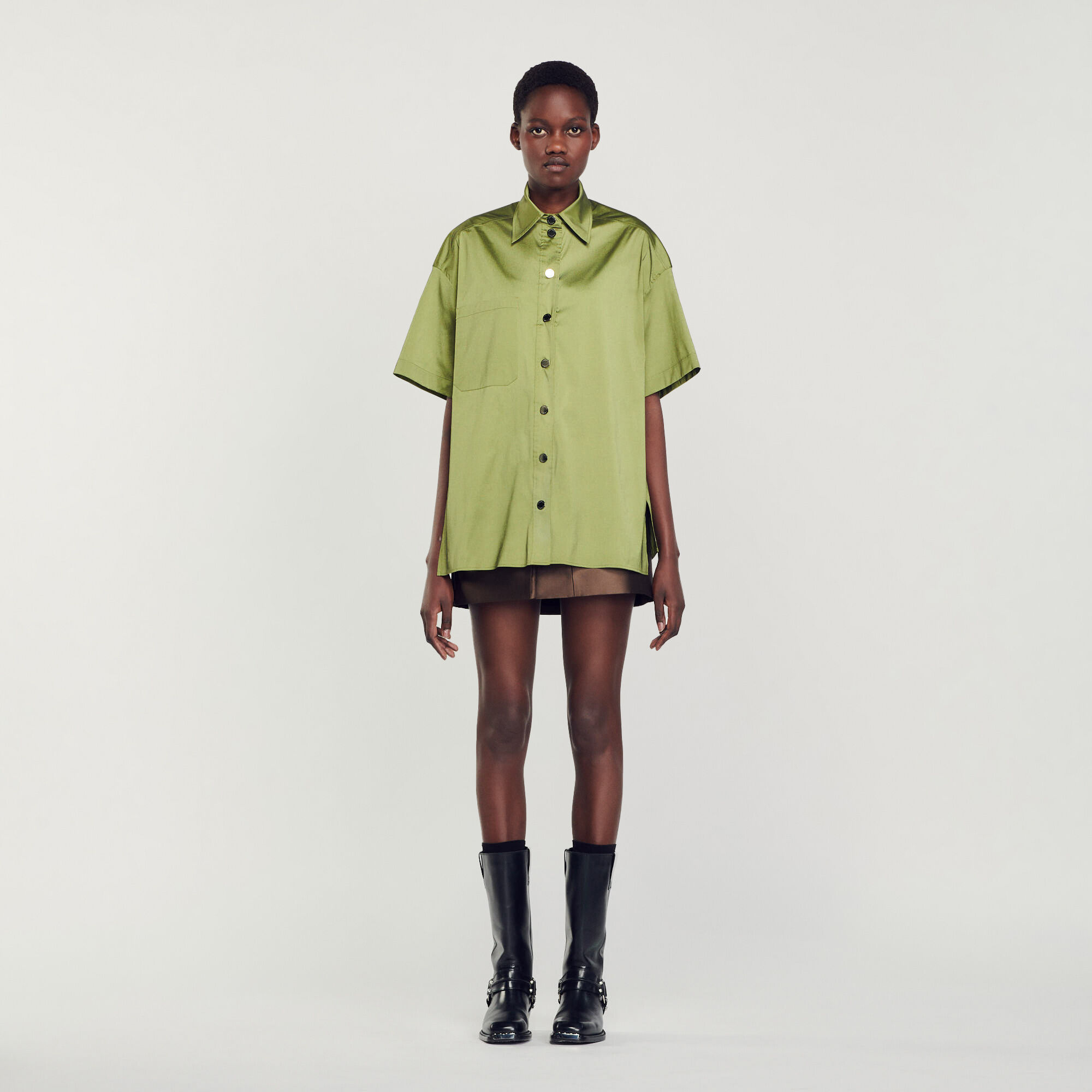 Camicia satinata discount