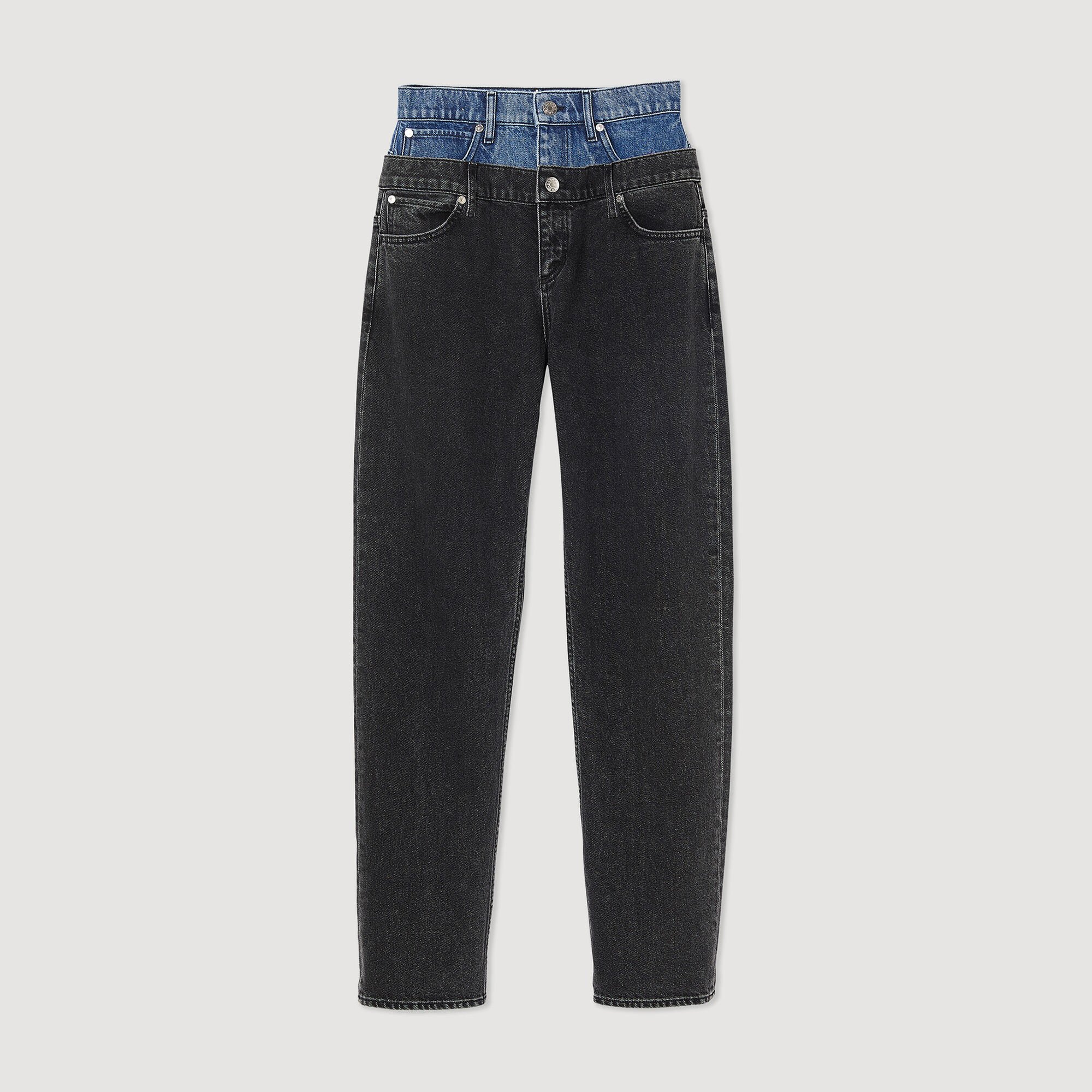 Jeans bicolore discount