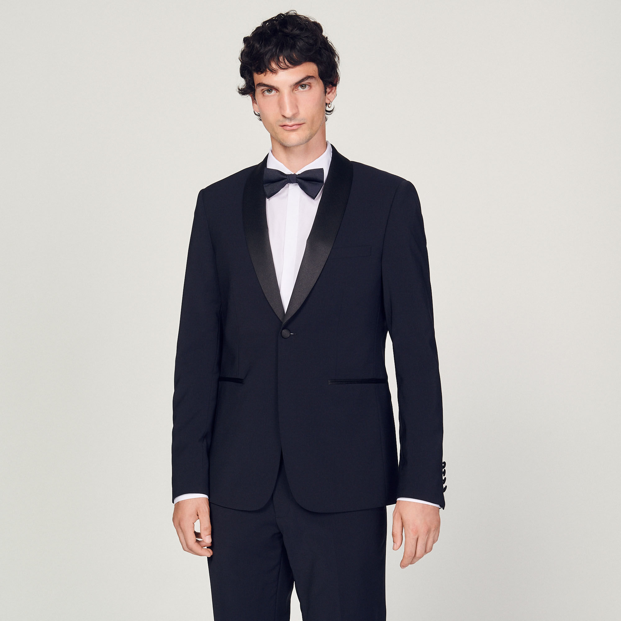 Giacca da smoking con satin SHPVE00375 Abiti Smoking Sandro