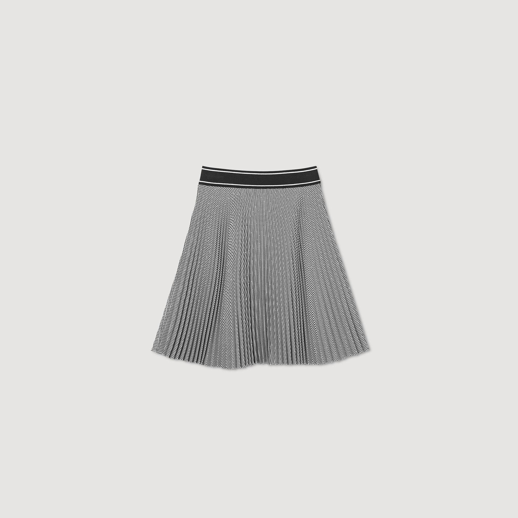 Gonna corta clearance a pieghe